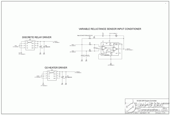 MM912-S812 Small Motorcycle Engine ECU Reference Design (Characteristics _ System Diagram _ Circuit Diagram _ pcb Component Layout)