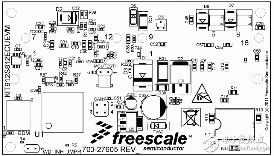 MM912-S812 Small Motorcycle Engine ECU Reference Design (Characteristics _ System Diagram _ Circuit Diagram _ pcb Component Layout)