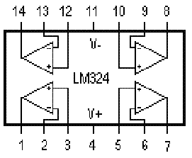 Making high-sensitivity sound sniffer with four-op amp LM324