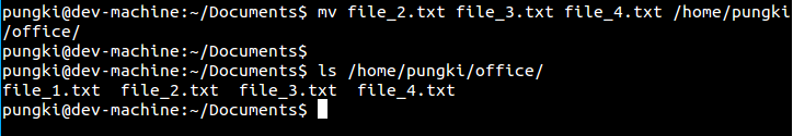 Linux-based mv instructions to move files and directory commands