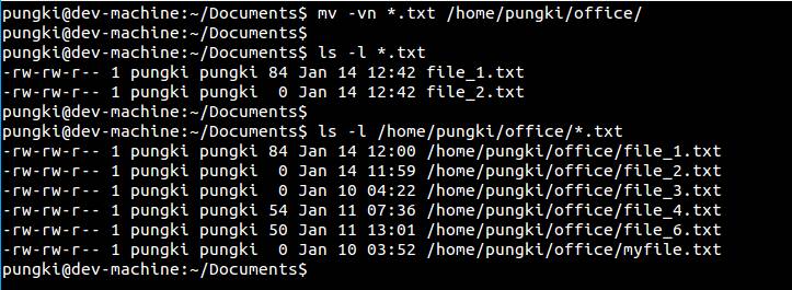 Linux-based mv instructions to move files and directory commands