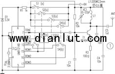 DTMF signal wireless remote control circuit diagram