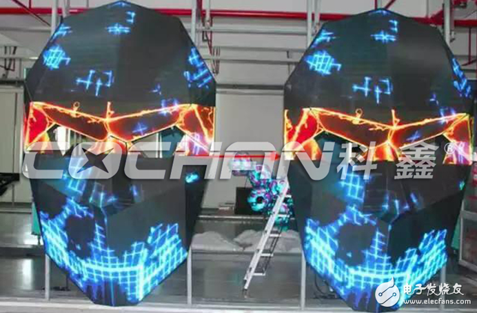 The LED display has a new trick. The face painting ART art led screen comes out.