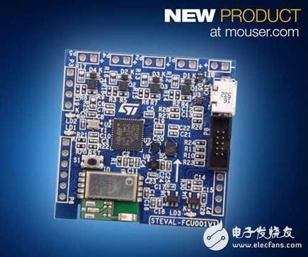 STMicroelectronics FCU evaluation board is sold at MOUSER to make drone flight control design light