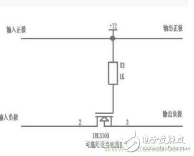 NMOS tube type anti-reverse protection circuit