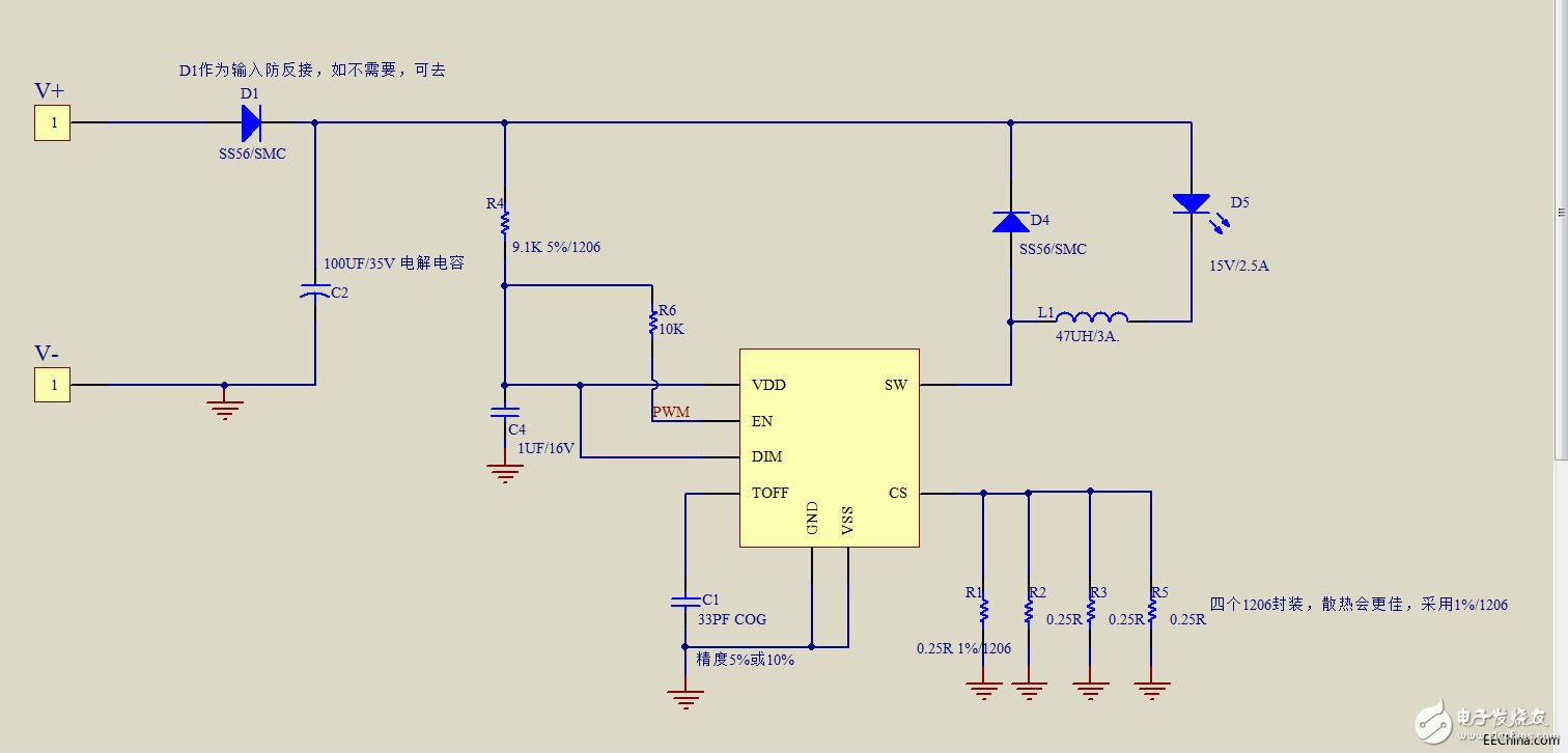 Solutions for various constant current ICs