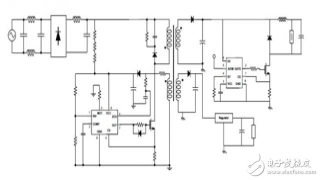 High-power, low-cost, two-stage solution for regulating constant voltage in LED drivers