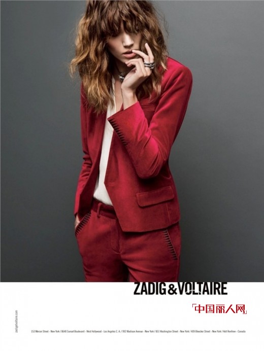 å¼—èŽ±å¨…-è´é˜¿Â·åŸƒé‡Œå…‹æ£®â€”â€”Zadig & Voltaire å“ç‰Œæ¨¡ç‰¹