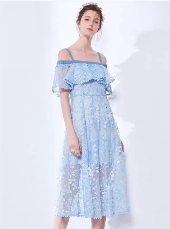 YIGUE Yigu Women's 2018 Summer New Product Album Lazy French Midsummer