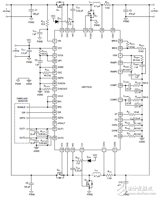 TI TIDA-01168 Two-Way Automotive 12V (48V) Power System Reference Design