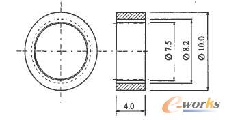 Plastic internal gear size diagram