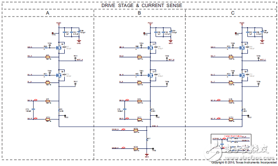 Main features of the gate driver DRV8305-Q1 for three-phase motor drive