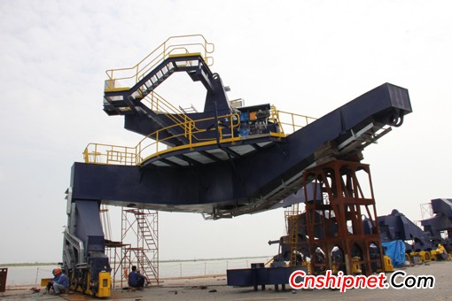 GSI delivered the largest stacker and reclaimer in China
