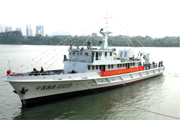 He Chai Heavy Industry helped 300 tons of fishery vessels to successfully test the flight