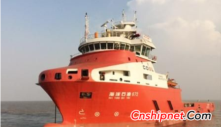 CNOOC Service "Ocean Oil 672" assembled 4 Weichai MAN diesel engines