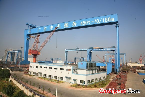 Guangdong COSCO Shipyard 450T gantry crane officially used