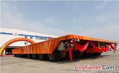 Complete assembly and various tests of the first 1000-ton heavy-duty flatbed in China