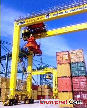 Konecranes delivers wheeled container gantry cranes