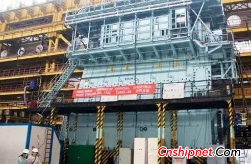 Dalian marine diesel engine super long stroke 7G80ME-C#2 host successfully submitted inspection