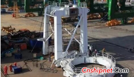 The second set of wind power installation and holding piles of Zhenhua Nantong Transmission started to debug
