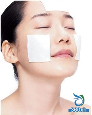 The use of lotion mask tips