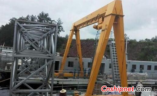 Jiangsu Jinshun Windlass 10Tx10M Marine Gantry Crane Delivered Successfully