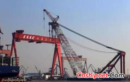 Jiangnan Shipbuilding delivers the largest domestic crane with the highest lifting capacity and the highest lifting height