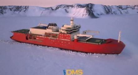 Mann is provided host for a new icebreaking supply research ship