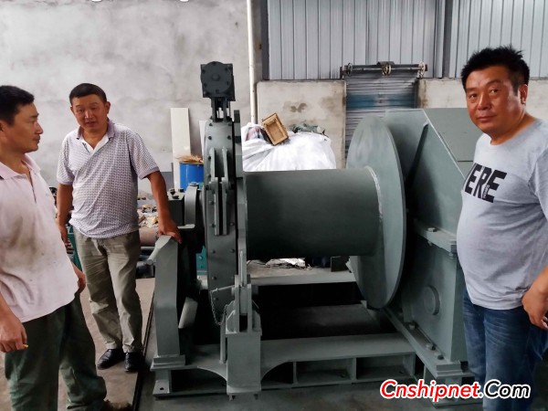 Jiangsu Jinshun Anchor Machine 300KN three hydraulic winches have successfully passed inspection