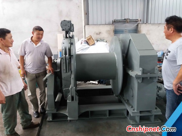 Jiangsu Jinshun Anchor Machine 300KN three hydraulic winches have successfully passed inspection