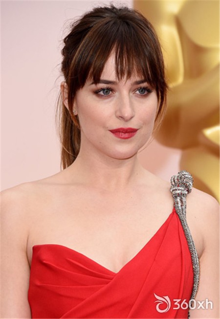 Dakota Johnson is white and attractive