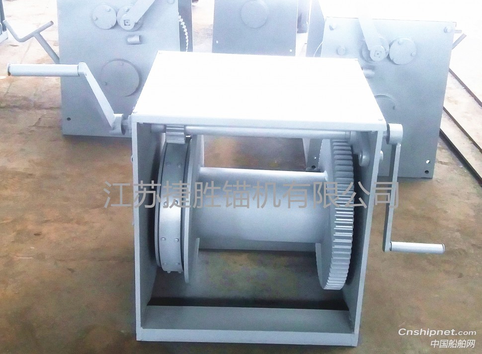 Jiangsu Jiesheng 20KN hand winch supporting 110m oil barge