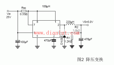 MC34063 Buck Converter Circuit