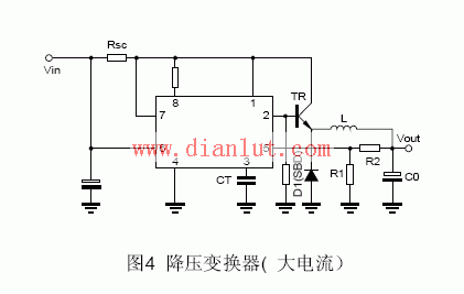 MC34063 high current buck converter circuit