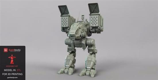 Senior Game Fan 3D Printer A Warrior Character Model