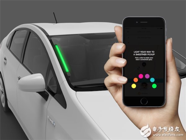 Uber pushes the color light to allow passengers to quickly find their own car