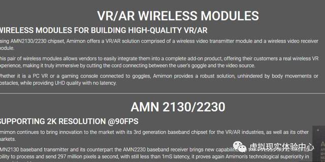 Amimon introduces new technology to provide wireless VR video without delay