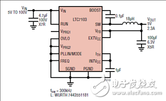 [Original] Linear LTC7103 105V 2.3A Low EMI Buck Regulator Solution