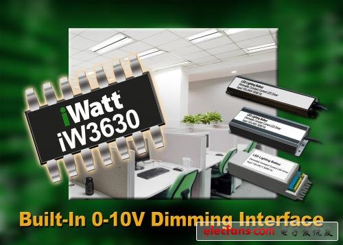 iW3630's built-in isolation transformer driver can directly coordinate with 0V-10V dimming system