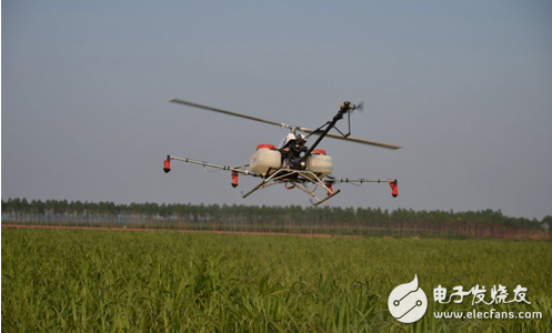 "Troika" pulls growth Agricultural drone blue sea slowly coming _ drone, agricultural drone