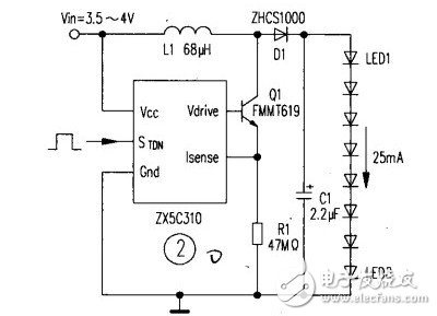 Detailed description of the basic design of the LED power drive circuit