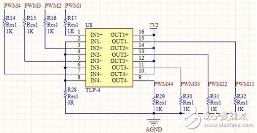 Figure 5 TLP521 isolation circuit