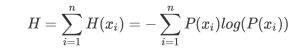 Entropy formula