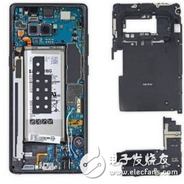 Samsung Galaxy Note8 violent dismantling, the battery is a little smaller