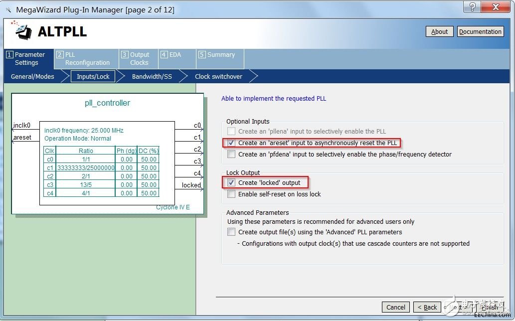 FPGA Learning: Configuration and Creation of PLL Hard IPs