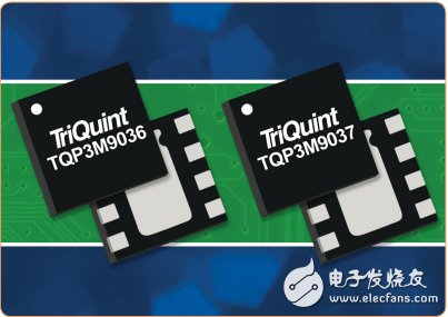 Figure 1: The new TQP3M9036 and TQP3M9037 low noise amplifiers operate at a collective operating frequency range of 400 to 2700 MHz, providing the best combination of low noise figure, high linearity and unconditional stability for any device.