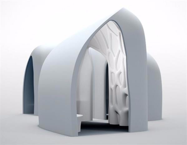 Future Garden Concrete 3D Printing Pavilion is the first in Europe