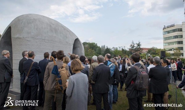Future Garden Concrete 3D Printing Pavilion is the first in Europe