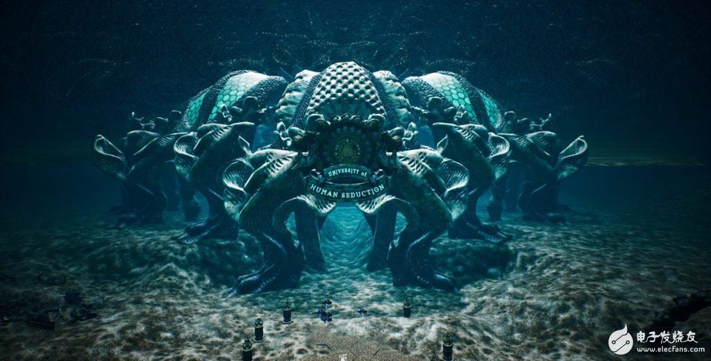 The game "Lost City" is an underwater virtual reality experience about protecting the ocean