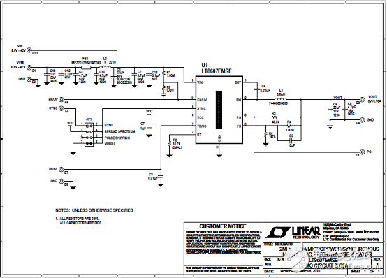 [Original] Linear LT8607 42V 750mA Synchronous Buck Regulator Solution